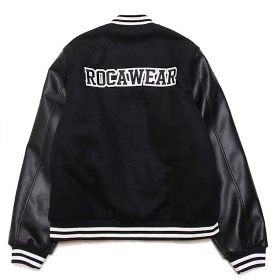 ROCAWEAR ロカウェア ジャケット スタジャン COLLEGE MELTON VARSITY