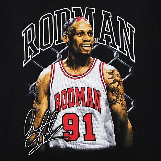 THREADS ON DEMAND スレッドオンデマンド DENNIS RODMAN デニス ロッドマン 半袖Tシャツ SIGNATURE S ...