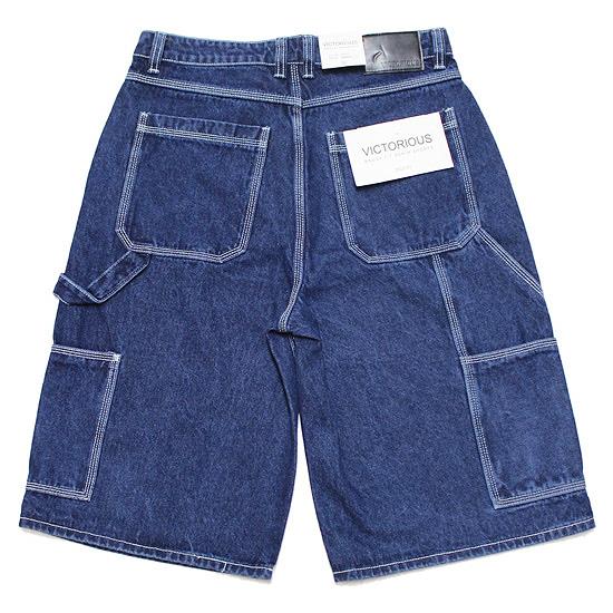 極太　Jorts バギーショーツ　ペインターショーツ　デニムショーツ VICTORIOUS LA ヴィクトリアス バギーペインターデニムショーツ ハーフ