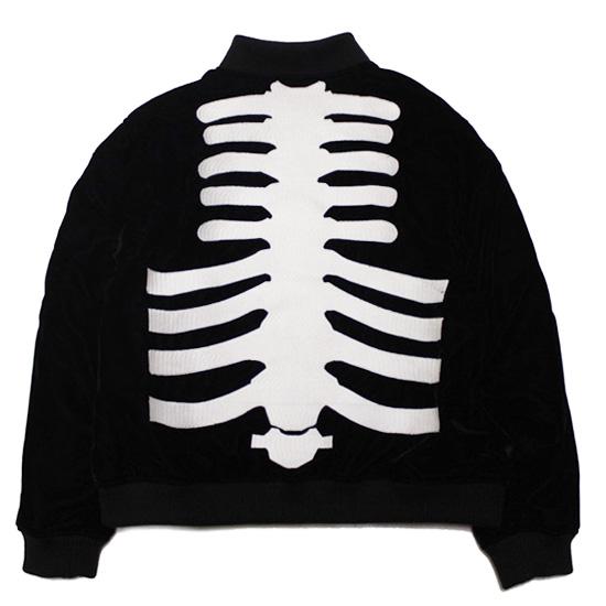 vanson ボーン刺繍ベロアジャケット XL VANSON（バンソン） ジャケット BONE VELOURS JACKET ワイドシルエット