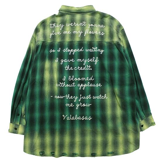VALABASAS ヴァラバサス 長袖シャツ GLORY BUTTON DOWN L/S SHIRT