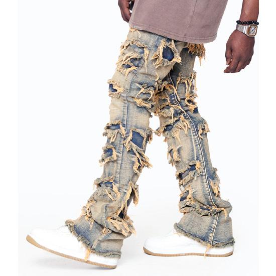 VALABASAS ヴァラバサス フレアデニムパンツ EYEORE STACKED VALABASAS ヴァラバサス フレアデニムパンツ EYEORE STACKED