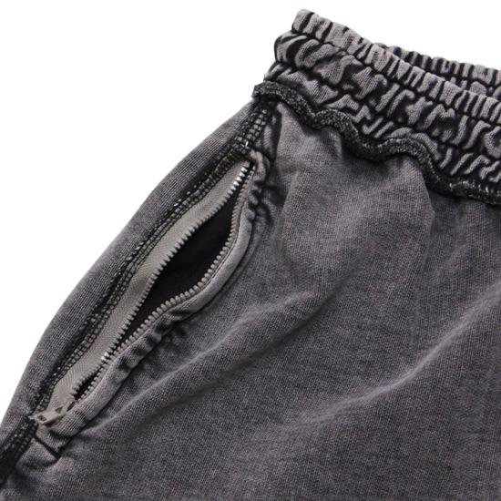 WASTED PARIS ウェステッドパリス スウェットパンツ KINGDOM CURVE FADED PANTS ストリート スケート ルーズシルエット ロゴ刺繍 裏起毛 グレー系 M L | WASTED PARIS | 03