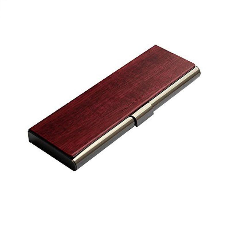超歓迎された by +LUMBER Hacoa (Purpleheart) 重厚感のあるステンレス素材と銘木をあわせた木製ペンケース CASE PEN 筆箱