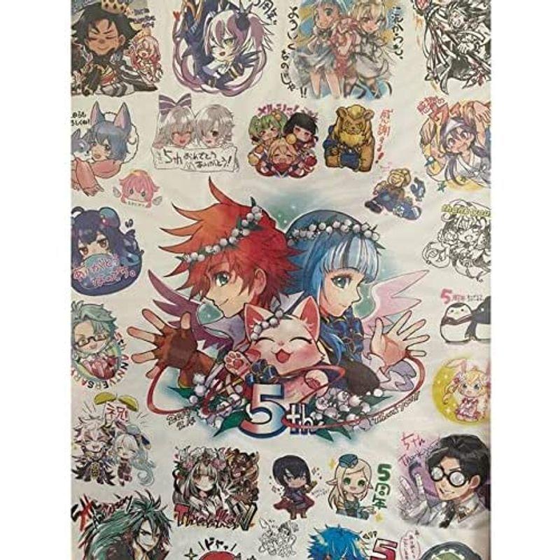 人気商品 白猫プロジェクト イラストブック 公式 5周年 しおり