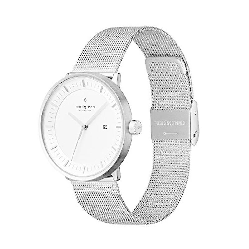 Nordgreen の北欧 ノードグリーンphilosopher ミニマルファッション時計 レディースのシルバー の北欧 デザイン腕時計