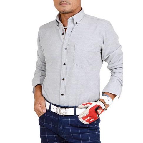 激安通販新作 Santareet サンタリート クールマックス素材 グレー Ll 2l Gw P3671 ポロシャツ ゴルフ 長袖 前開き シャツ Lifeinlacruz Com