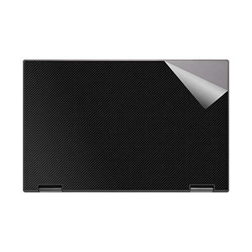 【日本製】 Lenovo スキンシール Yoga 【カーボン調・ブラック】 (15.6インチ) C740 ノートパソコンバッグ、ケース