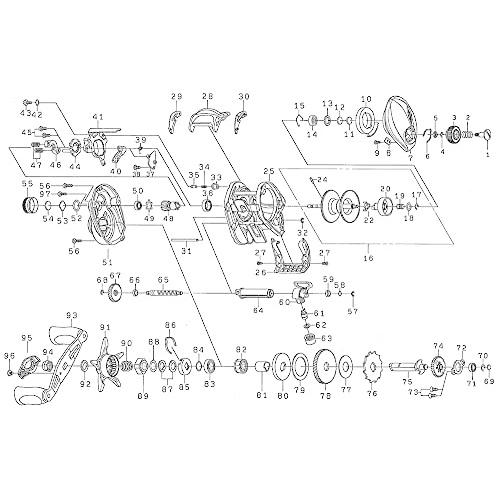 一流の品質 ダイワ Daiwa 純正パーツ 19 Tatula Sv Tw 103xhl ハンドル 部品番号 93 部品コード 1h1768 ベイトリールパーツ Mail Inversionessn Cl