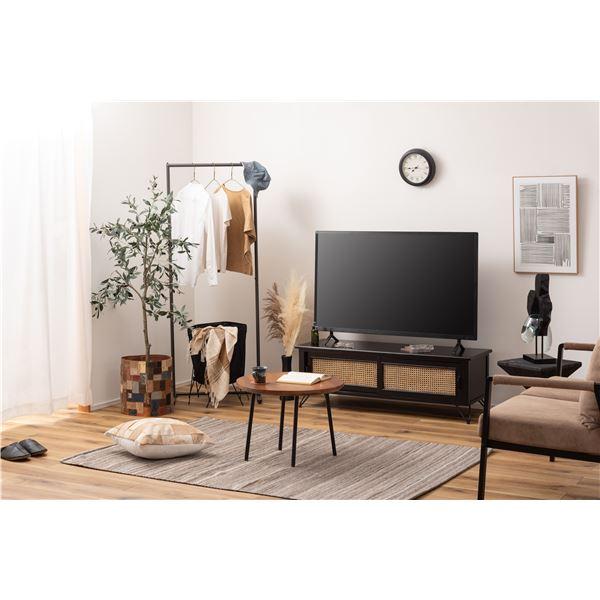 テレビ台 テレビボード 約幅120cm ブラック 天然木 ミンディ