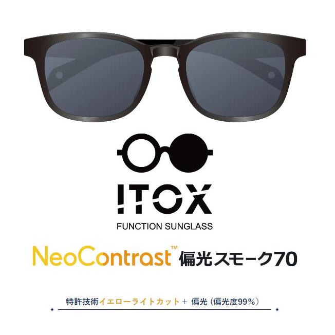 ネオコントラスト偏光サングラス／メガネフレーム／ITOX] ネオ 