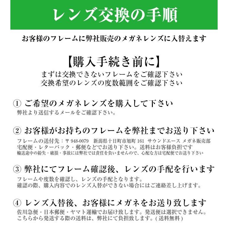 イトーレンズ [近視用 遠視用 伊達メガネ レンズ交換] 眼精疲労予防
