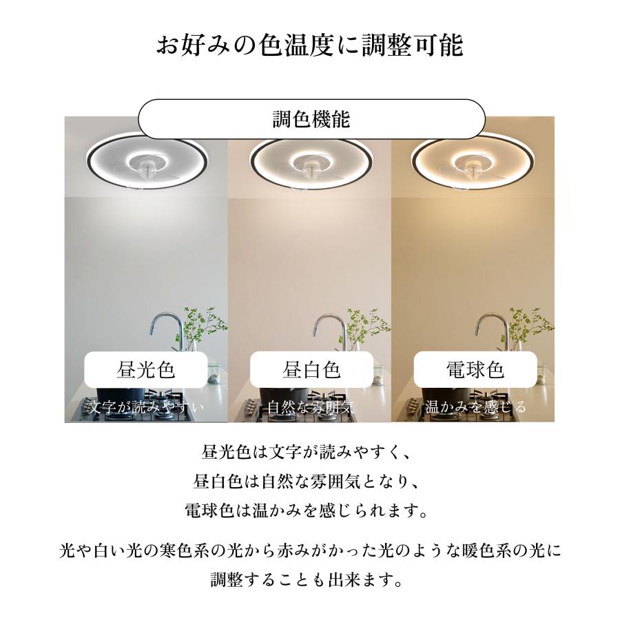 GEKKOU シーリングファンライト シーリングファン led 調光調色 12畳