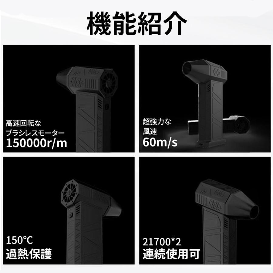 8000mAh・超強力風速60m/s】エアダスター 電動 ブロワー 150000RPM