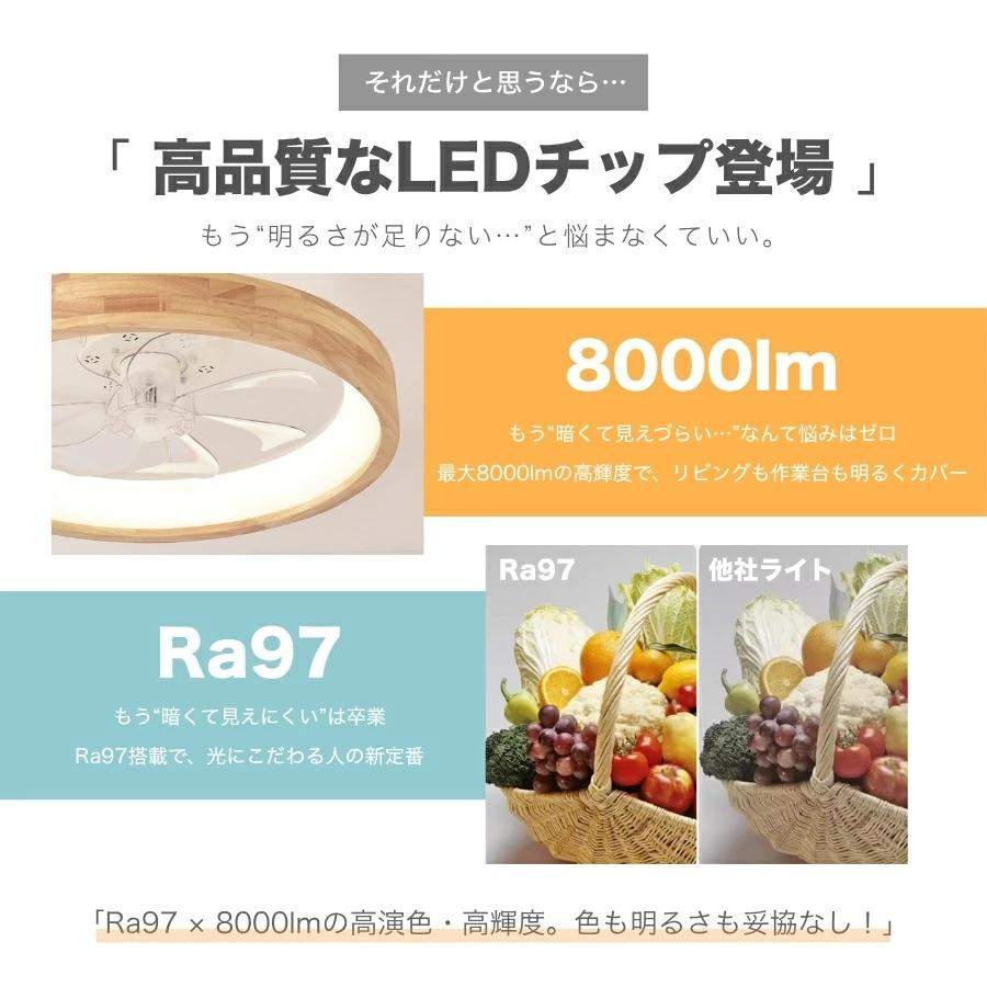 シーリングファンライト 高輝度LED ウッドタイプ シーリングファンライト シーリングファン ウッド 木目 天然木 led