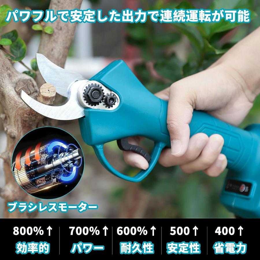 電動剪定バサミ 充電式 コードレス マキタ18Vバッテリー対応 切断直径