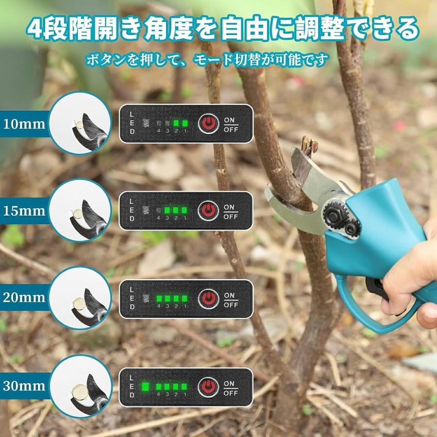 電動剪定バサミ 充電式 コードレス マキタ18Vバッテリー対応 切断直径