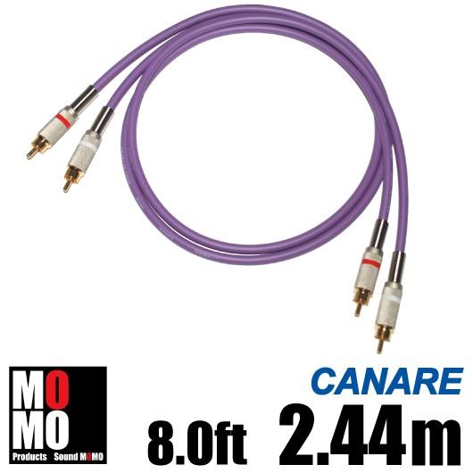 カナレ（ CANARE L4E6S ） 黒  RCAオーディオケーブル8.0ft (2.44m) 　 赤白ペア｜soundmomo｜12