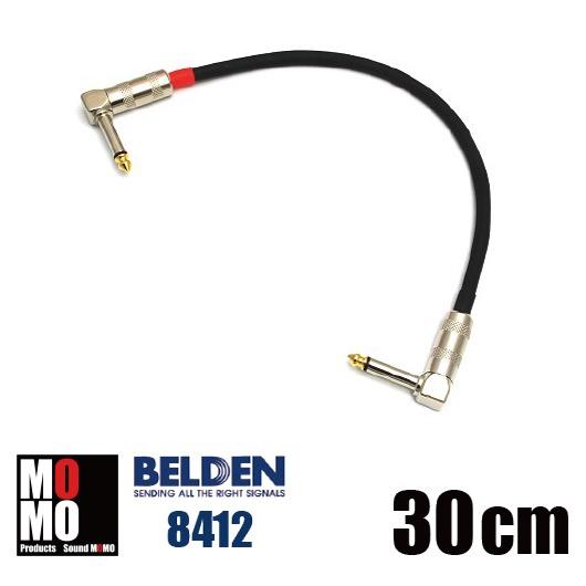 ベルデン( BELDEN 8412 )30cm L-L型 パッチケーブル ( 黒 )1 ベルデン( BELDEN 8412 )30cm L-L型 パッチケーブル ( 黒 )1