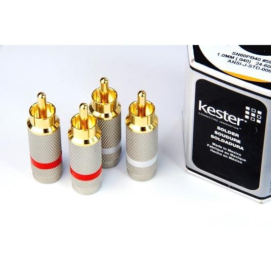 モガミ（ MOGAMI 2534 ）赤 RCAケーブル 3.0ft (92cm) 赤白ペア