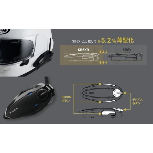 B+COM ビーコム SB6XR ペアユニット 限定パールホワイト 白 B+COM ビーコム SB6XR ペアユニット 限定パールホワイト 白
