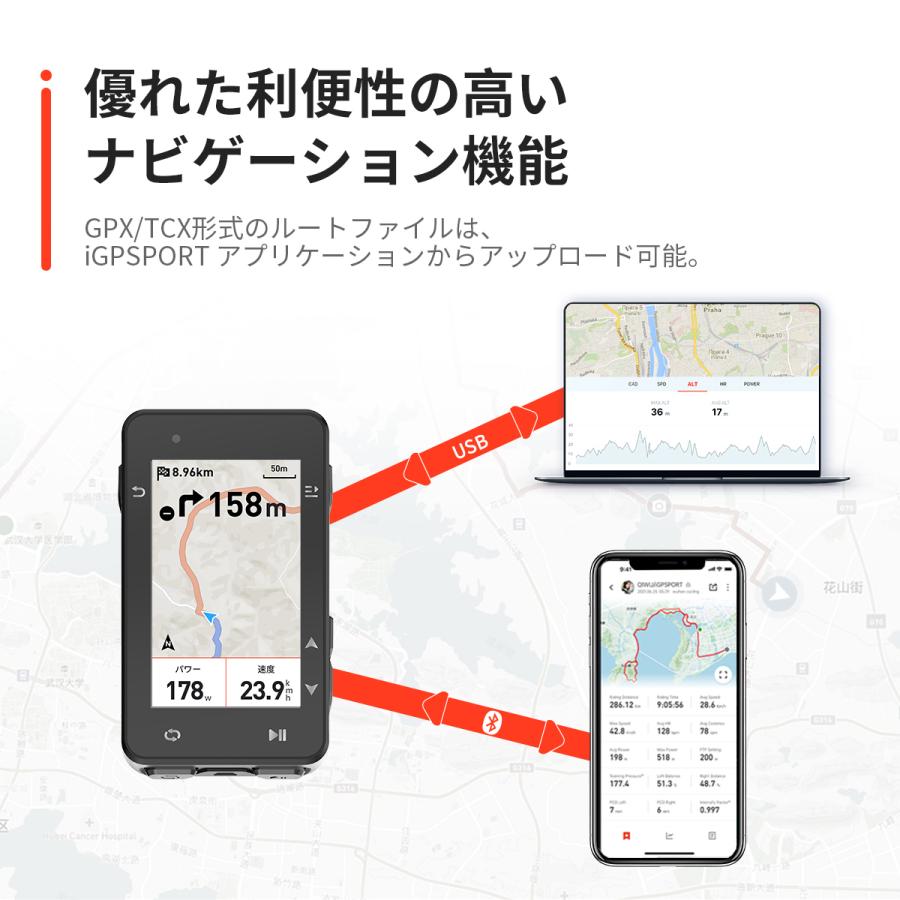 自転車 サイクルコンピュータ iGPSPORT IGS630ケースセット カラー