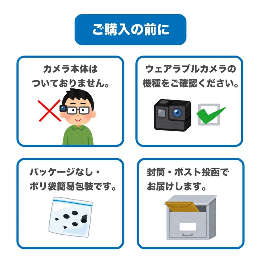 アクションカメラ ORDRO EP8専用 アクセサリー ウェアラブルビデオ 