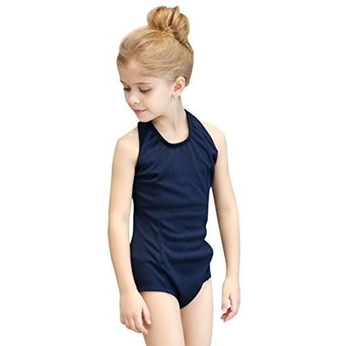 スクール水着 女子 ワンピース 紺 120 子供 水着 女の子 スクール 学校用 ストレッチ 名前タグ付き Uカットタイプ 無地 シンプル