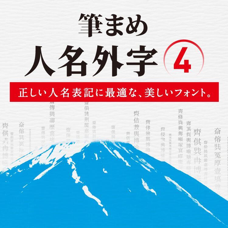筆まめ 筆まめ人名外字4DL_SNR Windows用 フォントソフト フォント 書体 漢字 正しい 人名用外字 ソースネクスト 爆買 ...
