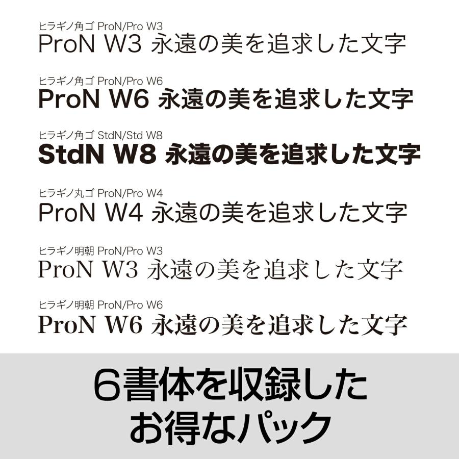 ソースネクスト（SOURCENEXT） ヒラギノ基本6書体セット Windows・Mac