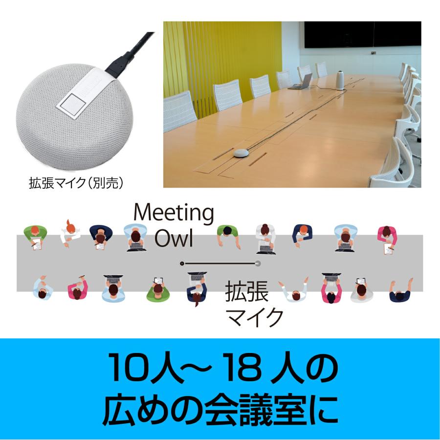 ソースネクスト（SOURCENEXT） Meeting Owl 3 拡張マイク EXM100 web