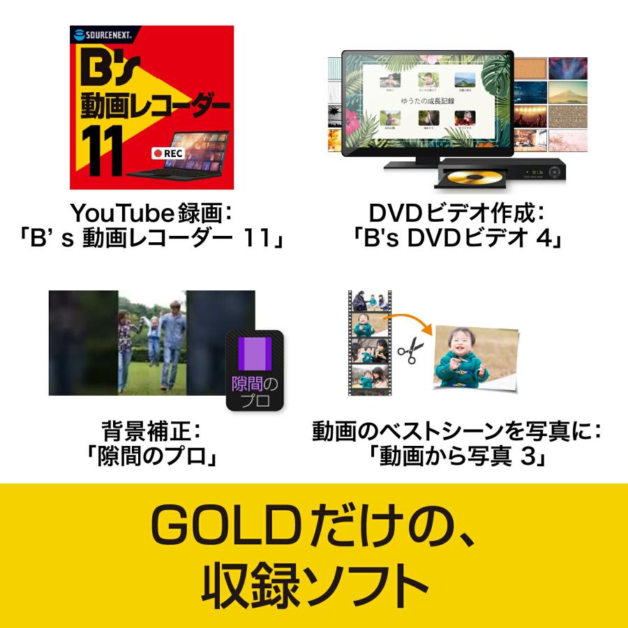 ソースネクスト B's Recorder GOLD（最新版） ディスク作成ソフト Amazon.co.jp: ソースネクスト ｜ B's Recorder GOLD（最新版