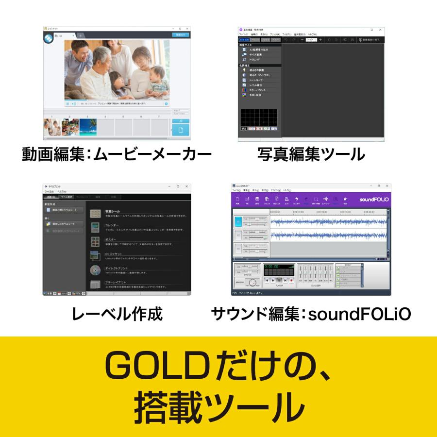 ソースネクスト B's Recorder GOLD（最新版） ディスク作成ソフト ソースネクスト B's Recorder パッケージ版 簡単操作 最新版