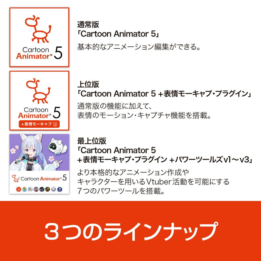 Cartoon Animator 5 DL_SNR Windows用 簡単に本格アニメーションを作れるソフト アニメーション 作成 簡単 本格 キャラクター 編集 爆買_4