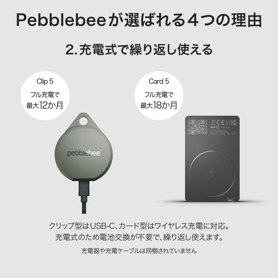 ペブル Pebblebee（ペブルビー）CARD (カード)5 PB-CD5R0110E2 2個