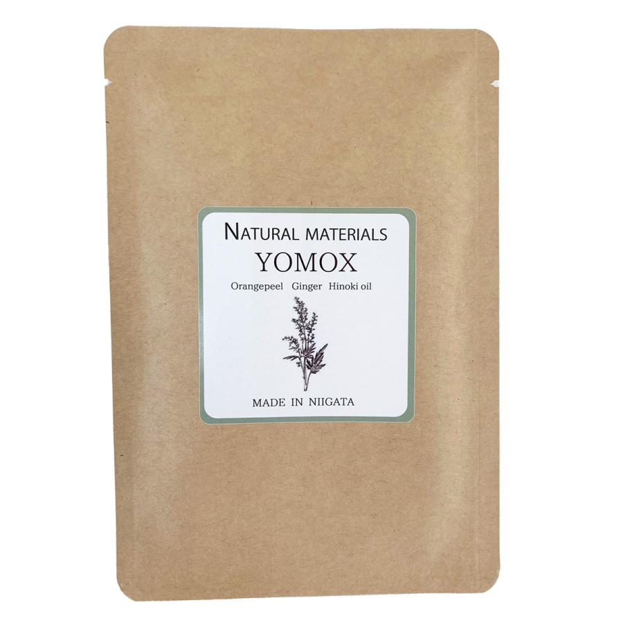 YOMOX 新潟の天然よもぎ入浴用製品 1P よもぎ湯 みかん しょうが