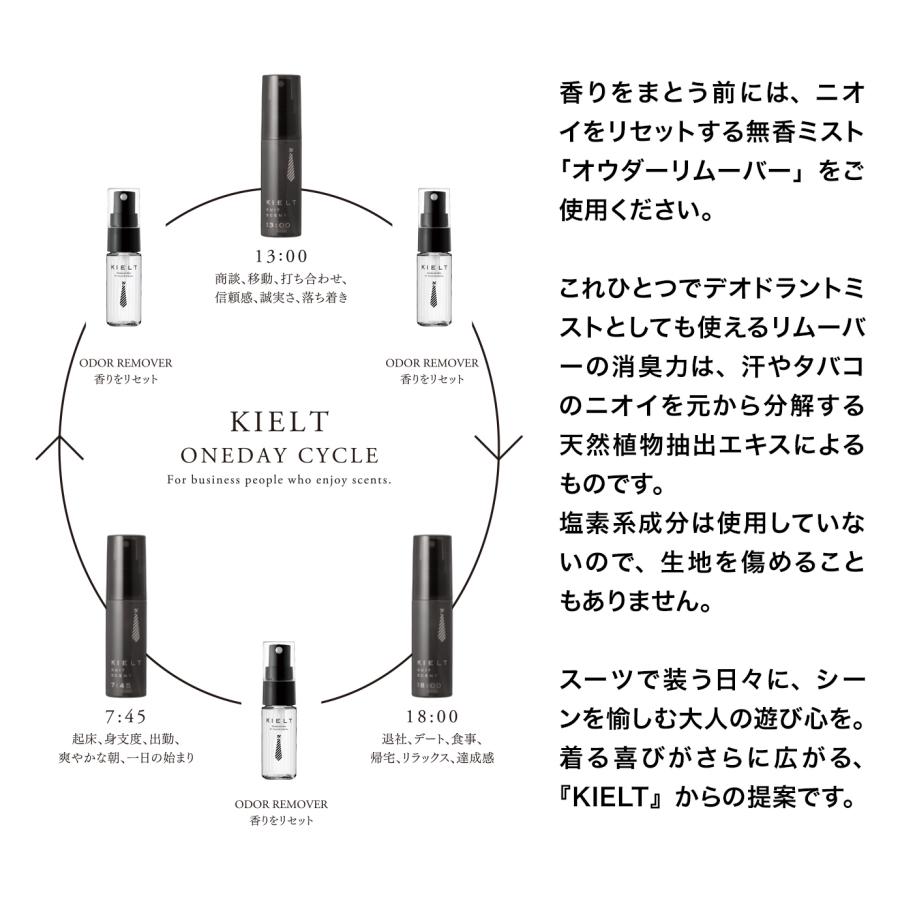 スーツ専用消臭 芳香ミスト KIELT SUIT SCENTーキエルト スーツセント ギフトボックス 2個入り セット｜sourire-f｜16