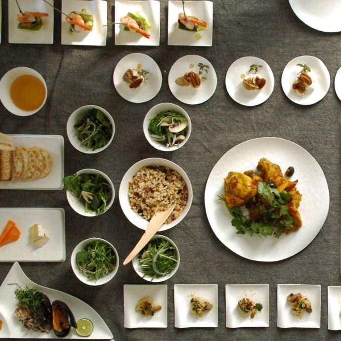 ソンベ焼き　大皿　 3枚セット　割引 ヴィンテージソンべ焼き／オーバル皿（花） | 333 & tay