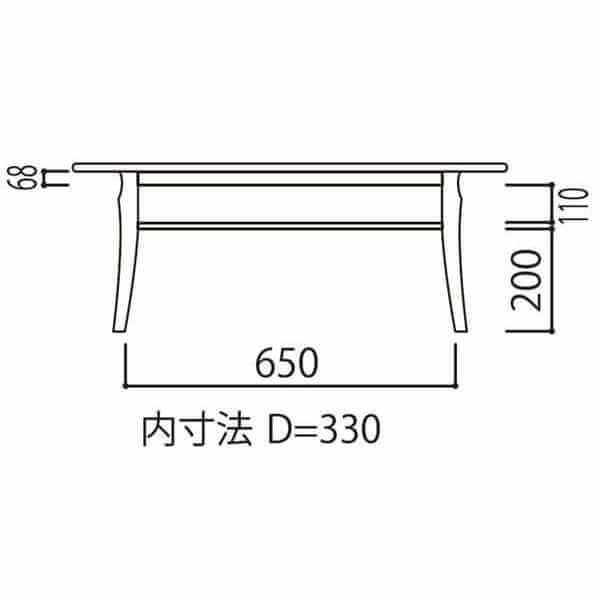 エシャロット5030 LO BR ライトオーク ブラウン リビングテーブル 曙