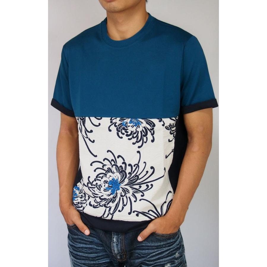 泥棒日記 和柄 Tシャツ【泥棒日記】三段切り替えTシャツ メンズ