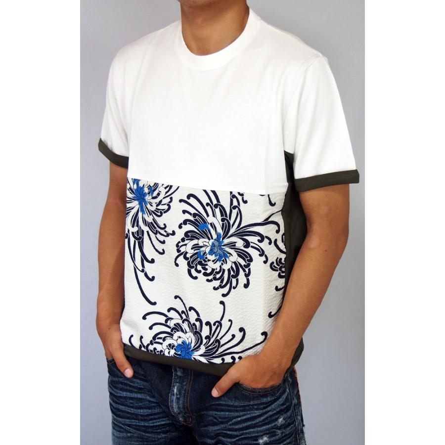 泥棒日記 和柄 Tシャツ【泥棒日記】三段切り替えTシャツ メンズ