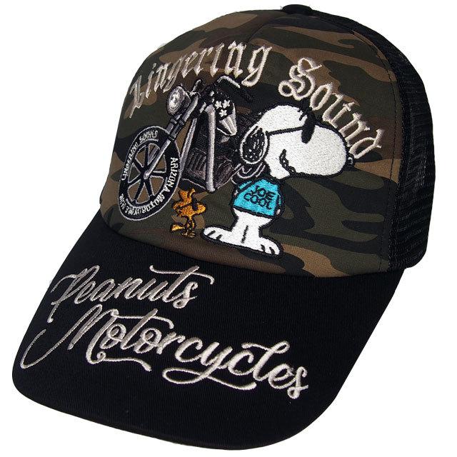 Flag staff（フラッグスタッフ） スヌーピー 総刺繍 キャップ コットン