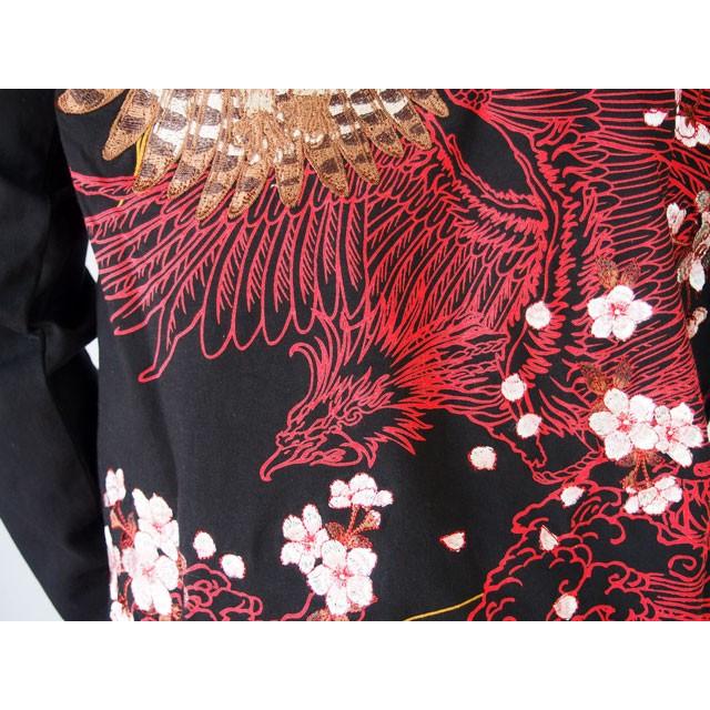 絡繰魂 和柄tシャツ 【絡繰魂】鳳凰龍の舞 梟Tシャツ ロンT 絡繰魂 和柄tシャツ 【絡繰魂】鳳凰龍の舞 梟Tシャツ ロンT