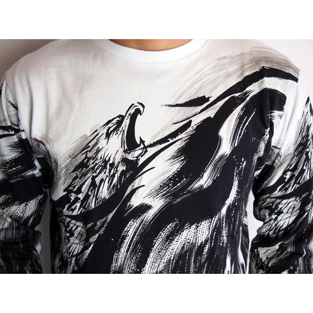 絡繰魂 和柄tシャツ 中塚×絡繰魂 墨絵 昇華転写プリントロンT 絡繰魂 和柄tシャツ 中塚×絡繰魂 墨絵 昇華転写プリントロンT