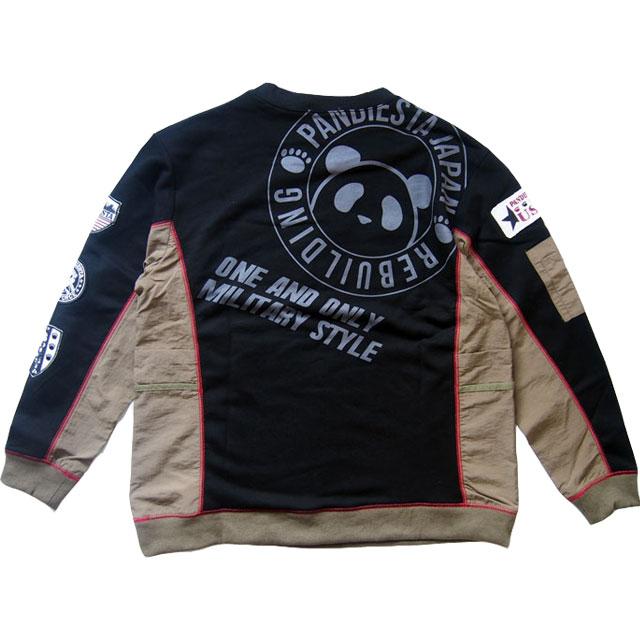 PANDIESTA JAPAN ミリタリー布帛切替クルースエット パンディ