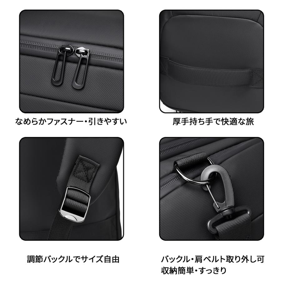 ボストンバッグ 大容量 4WAY リュック メンズ 独立シューズ収納 乾湿分離 撥水 耐摩耗性 ビジネス レジャー スポーツバッグ ジムバッグ 旅行 出張 修学旅行の画像