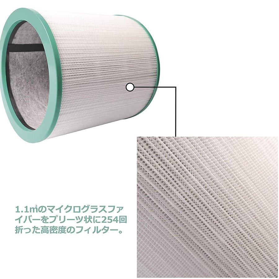 【美品】22年製 ダイソン dyson PH03 新品フィルター付（社外互換品） Dyson（ダイソン） 空気清浄機能付ファン AM-TP 交換用フィルター 交換