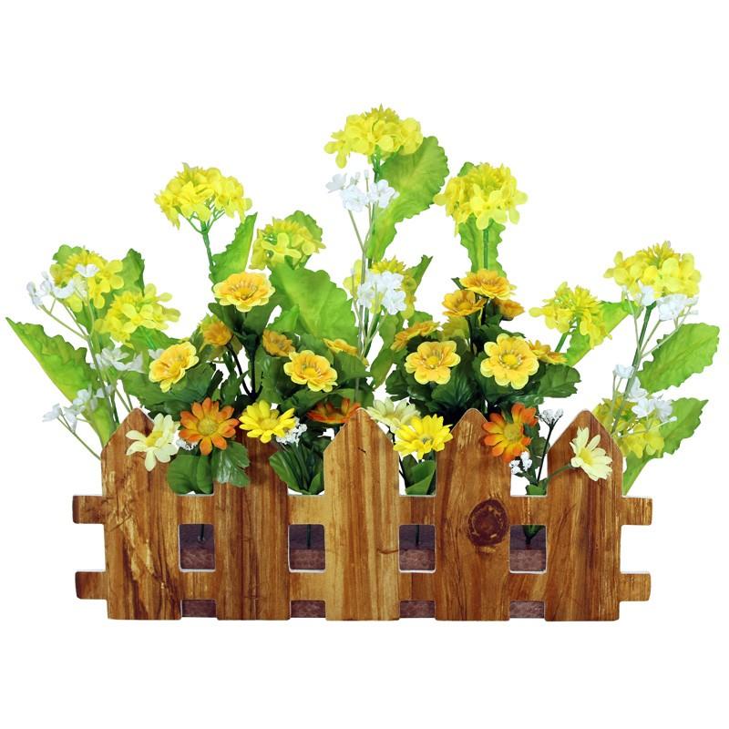 店舗装飾 ディスプレイ 菜の花 菜の花垣根アレンジ 春 季節装飾 販促専門店 装飾屋 Com 通販 Yahoo ショッピング