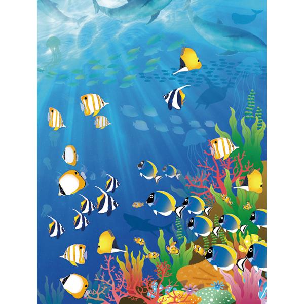 夏 店舗装飾 ディスプレイ バックスクリーンシート ダイビング イラスト 季節装飾 販促専門店 装飾屋 Com 通販 Yahoo ショッピング