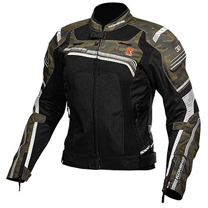 円 お洒落 コミネ Komine バイク用 Rスペックメッシュジャケット Camo Black L Jk 130 19 春夏秋向け メッシュ素材